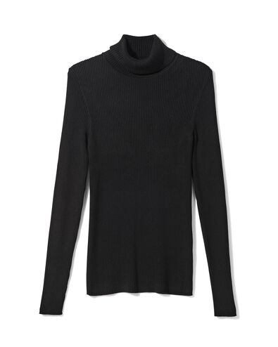 dames top met col zwart - 1000025701 - HEMA