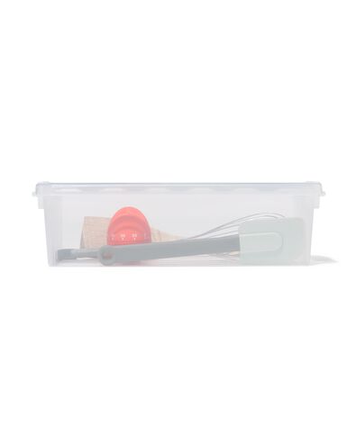 bo&icirc;te de rangement 3.5L Madrid transparent 38x14x11 38 x 14 x 11 Madrid - 39820001 - HEMA