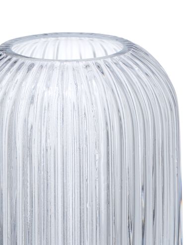 vase pour b&acirc;tonnets parfum&eacute;s ⌀7x10cm verre nervur&eacute; transparent - 13507549 - HEMA