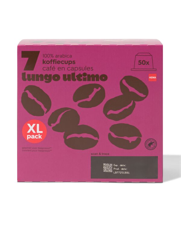50 capsules de café lungo ultimo - 17180035 - HEMA
