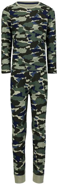 Kinder-Pyjama, Tarnfleckenmuster grün 146/152 - 23090066 - HEMA
