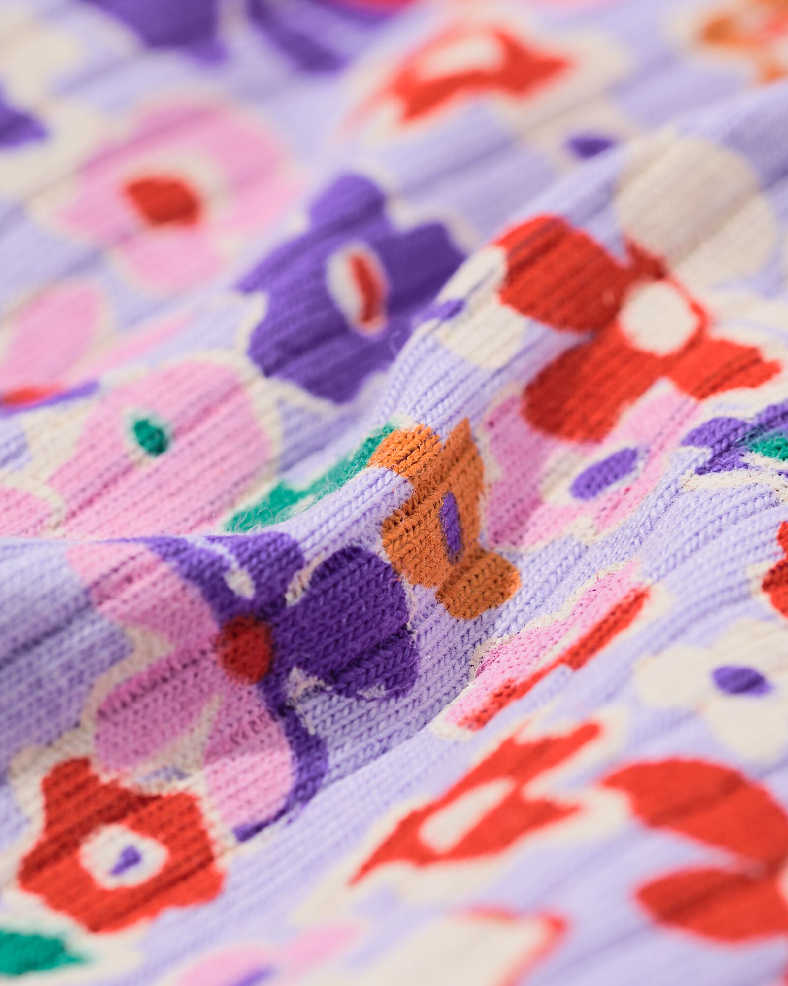 Kindershirt mit Blumen lavendel lavendel - 30858802LAVENDER - HEMA