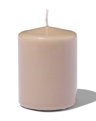 grosse bougie 7x8cm naturelle - 13509019 - HEMA