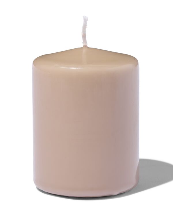 grosse bougie 7x8cm naturelle - 13509019 - HEMA