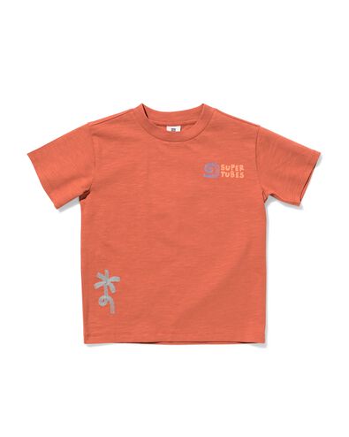 kinder T-shirt  lichtbruin lichtbruin - 30720006LIGHTBROWN - HEMA