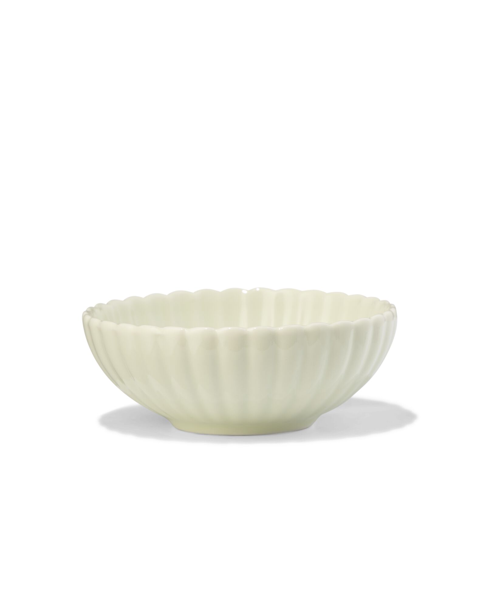 bol ⌀9cm fa&iuml;ence fleur verte - 9650341 - HEMA