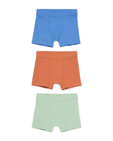 Kinder-Boxershorts gerippte Stretch-Baumwolle Farben &ndash; 3 St&uuml;ck multifarbe - 19250560MULTICOLOUR - HEMA