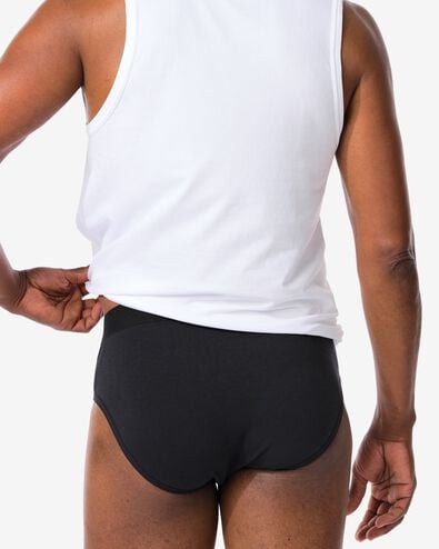 slip &eacute;tanche coton court pour fuites urinaires l&eacute;g&egrave;res noir noir - 19170330BLACK - HEMA