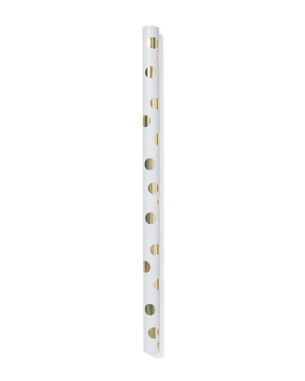 papier cadeau 70 x 200 cm extra r&eacute;sistant pois - 14710277 - HEMA