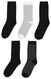 5er-Pack Damen-Socken schwarz schwarz - 1000025193 - HEMA