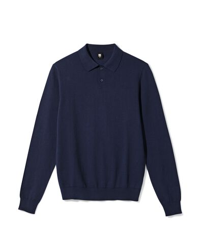Pullover f&uuml;r Herren, Feinstrick dunkelblau - 2129980DARKBLUE - HEMA