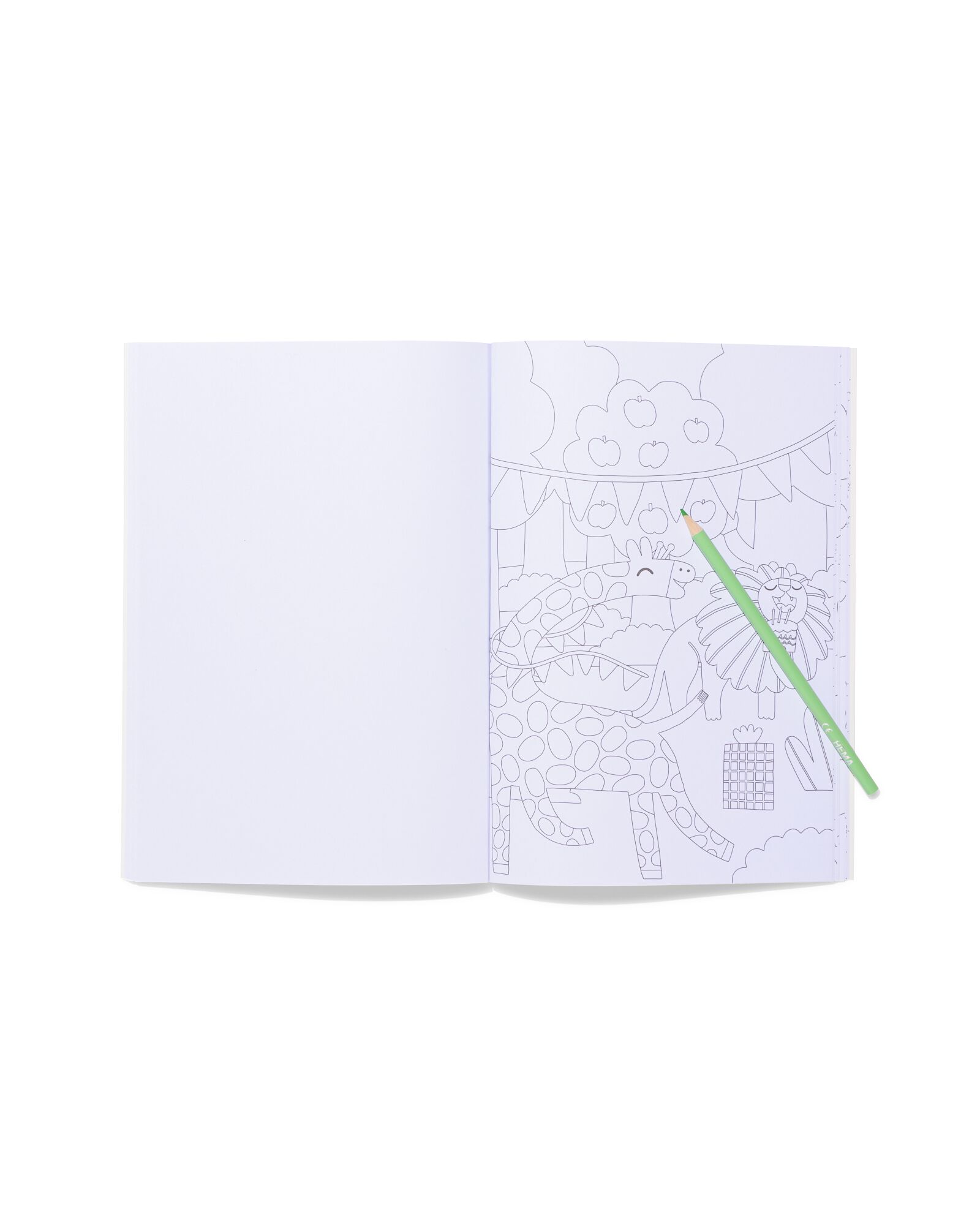 cahier de coloriage AA animaux de la f&ecirc;te - 15900421 - HEMA