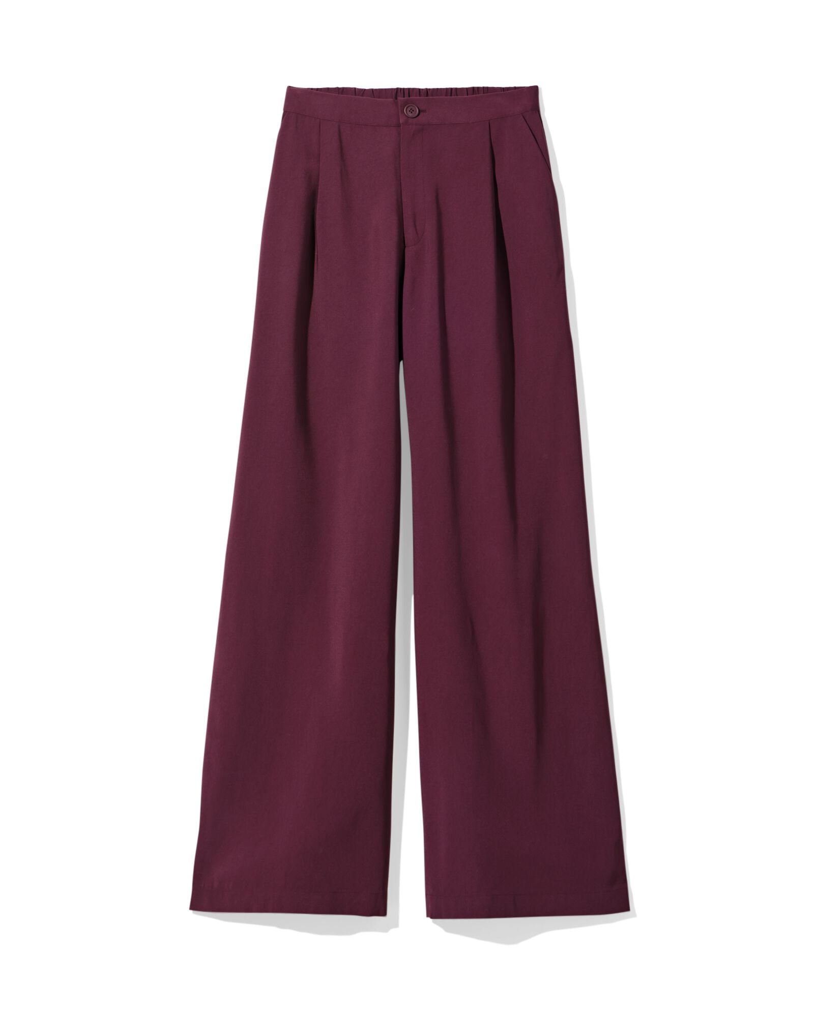 damesbroek Sarie regular fit bordeauxrood bordeauxrood - 36207470BURGUNDYRED - HEMA