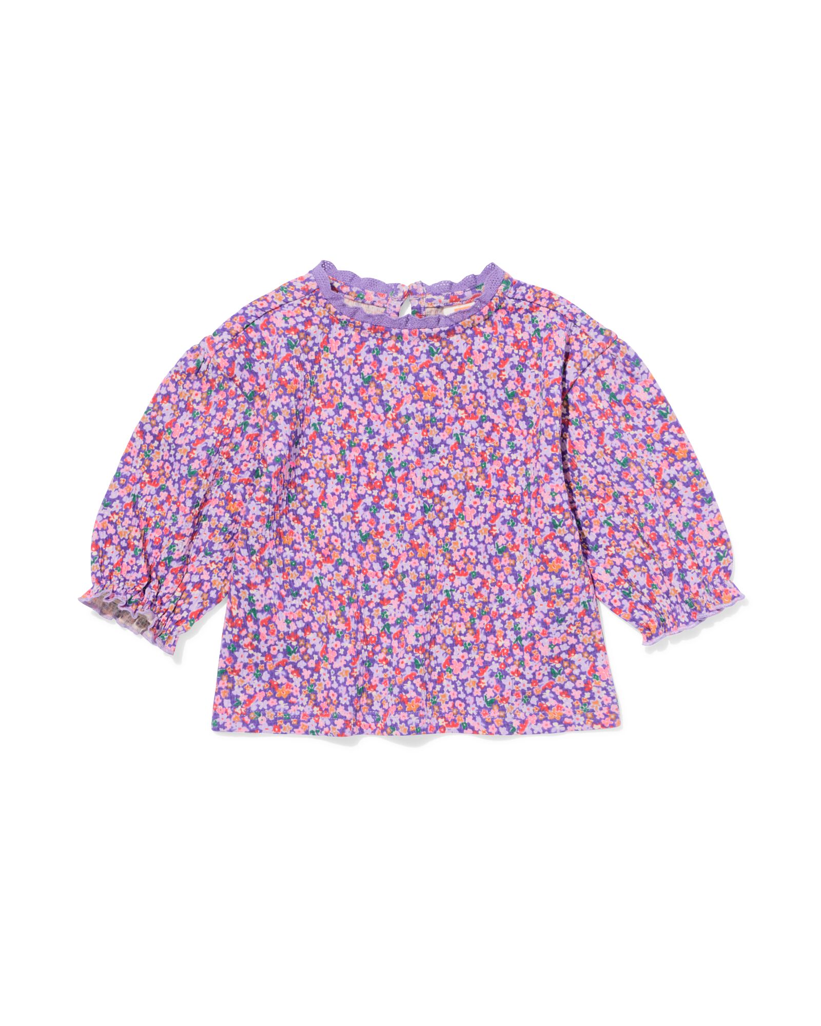 t-shirt b&eacute;b&eacute; fleurs violet - 33038270PURPLE - HEMA