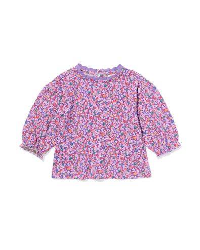 t-shirt b&eacute;b&eacute; fleurs violet - 33038270PURPLE - HEMA