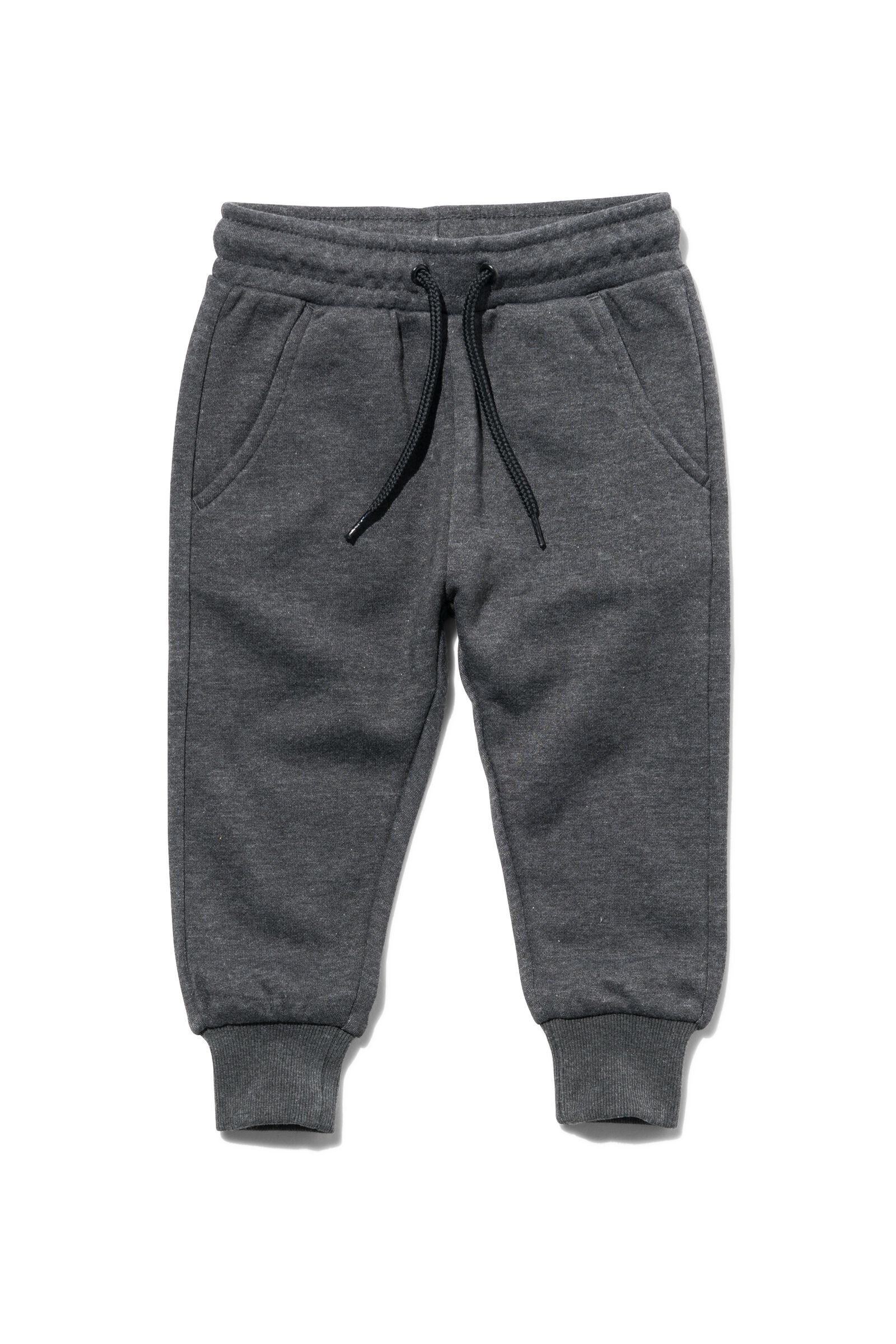 pantalon sweat bébé gris foncé 80 - 33171046 - HEMA