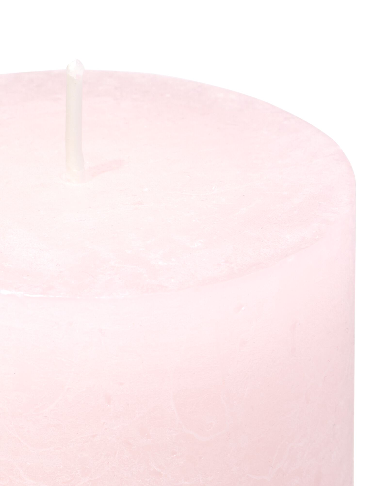 bougie rustique &Oslash;7x8 cm vieux rose rose p&acirc;le 7 x 8 - 13504107 - HEMA