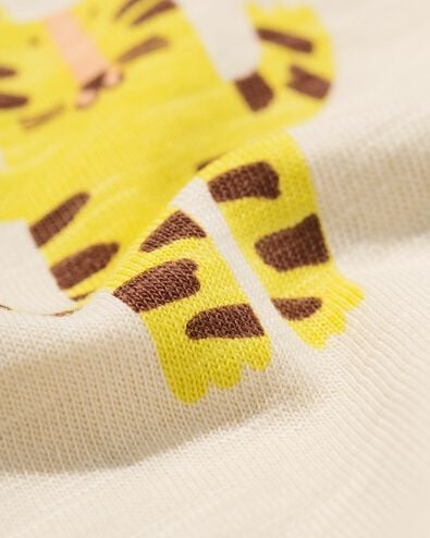 t-shirt b&eacute;b&eacute; tigre &eacute;cru &eacute;cru - 33190470ECRU - HEMA