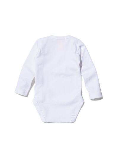 2-pak baby romper wit wit - 1000005204 - HEMA