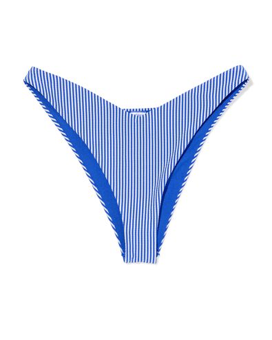 bas de bikini femme seersucker bleu - 22352120BLUE - HEMA