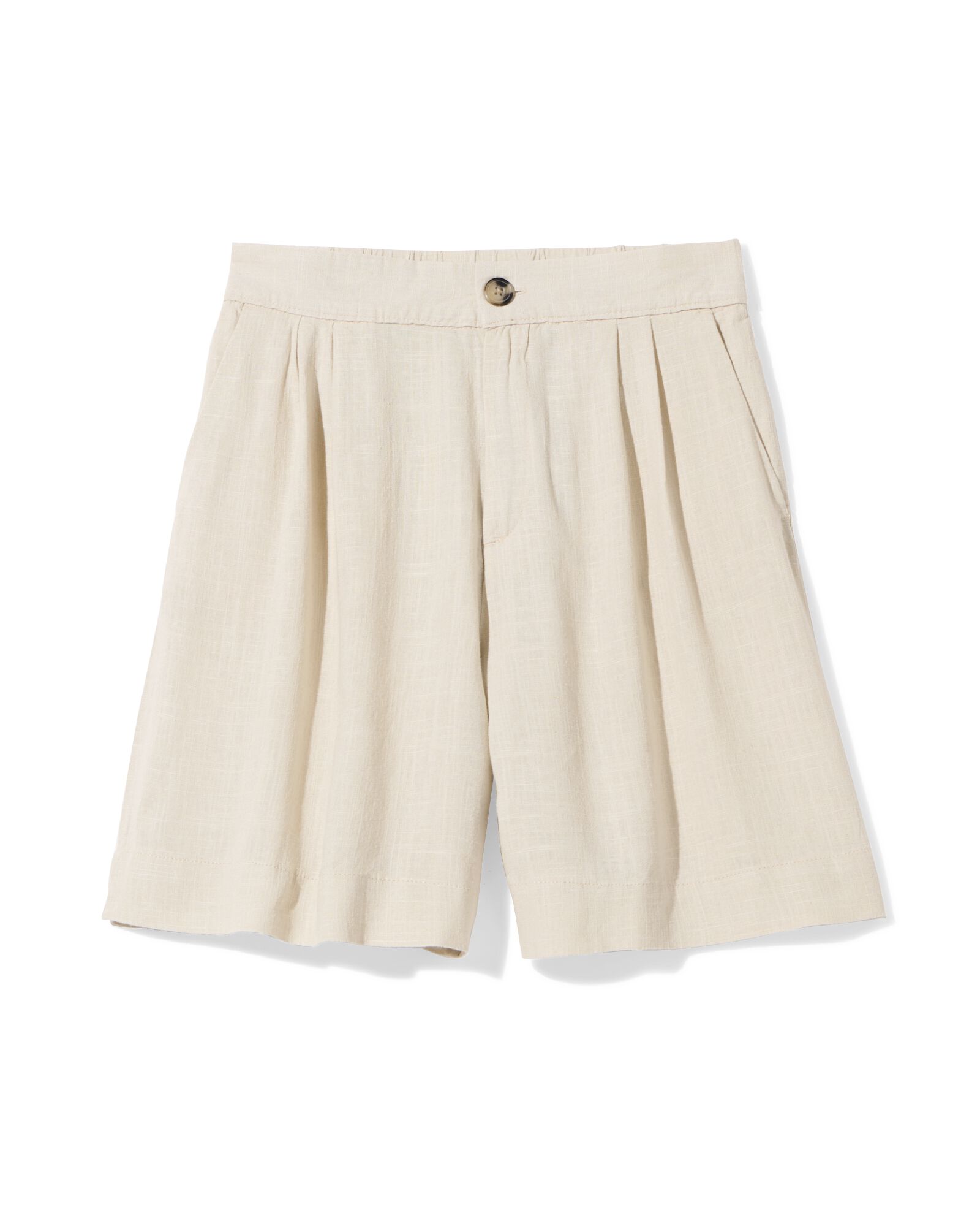 short femme Selma en lin sable sable - 36200340SAND - HEMA