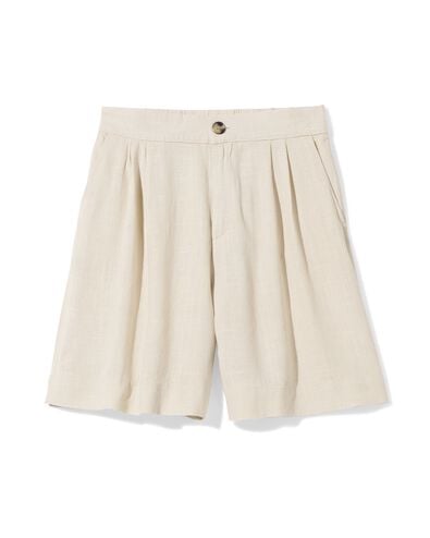 short femme Selma en lin sable sable - 36200340SAND - HEMA