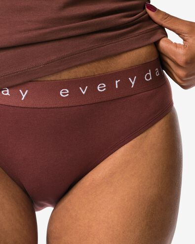 Damenslip aus Baumwolle mit &bdquo;everyday&ldquo; auf dem Bund - 19641618 - HEMA