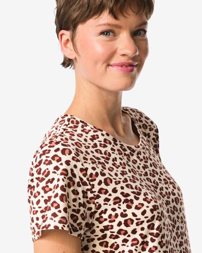 Damennachthemd aus Mikrofaser  beige S - 23400791 - HEMA