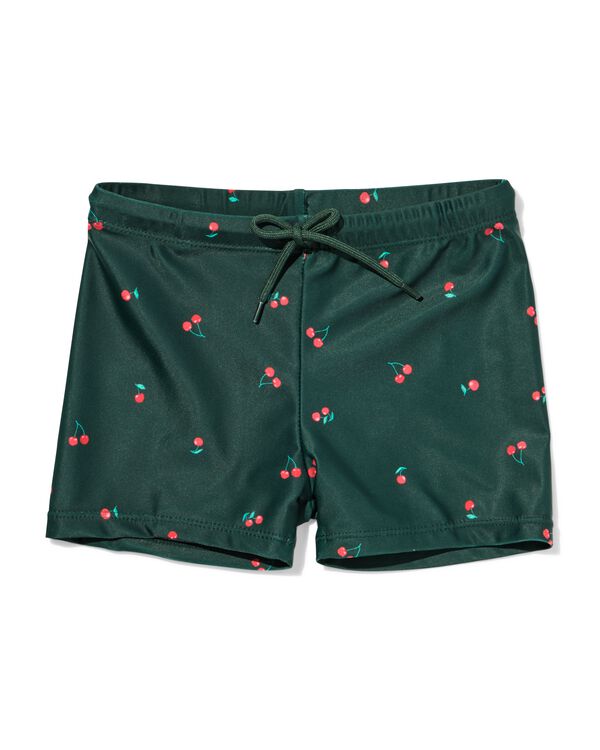 Kinderbadehose mit Kirschen dunkelgr&uuml;n dunkelgr&uuml;n - 22260540DARKGREEN - HEMA