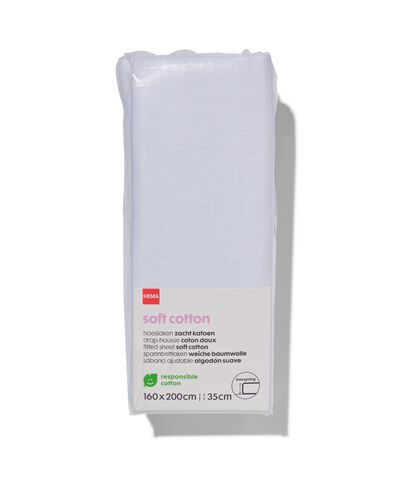 soft cotton boxspring hoeslaken 160 x 200 cm - 5100142 - HEMA
