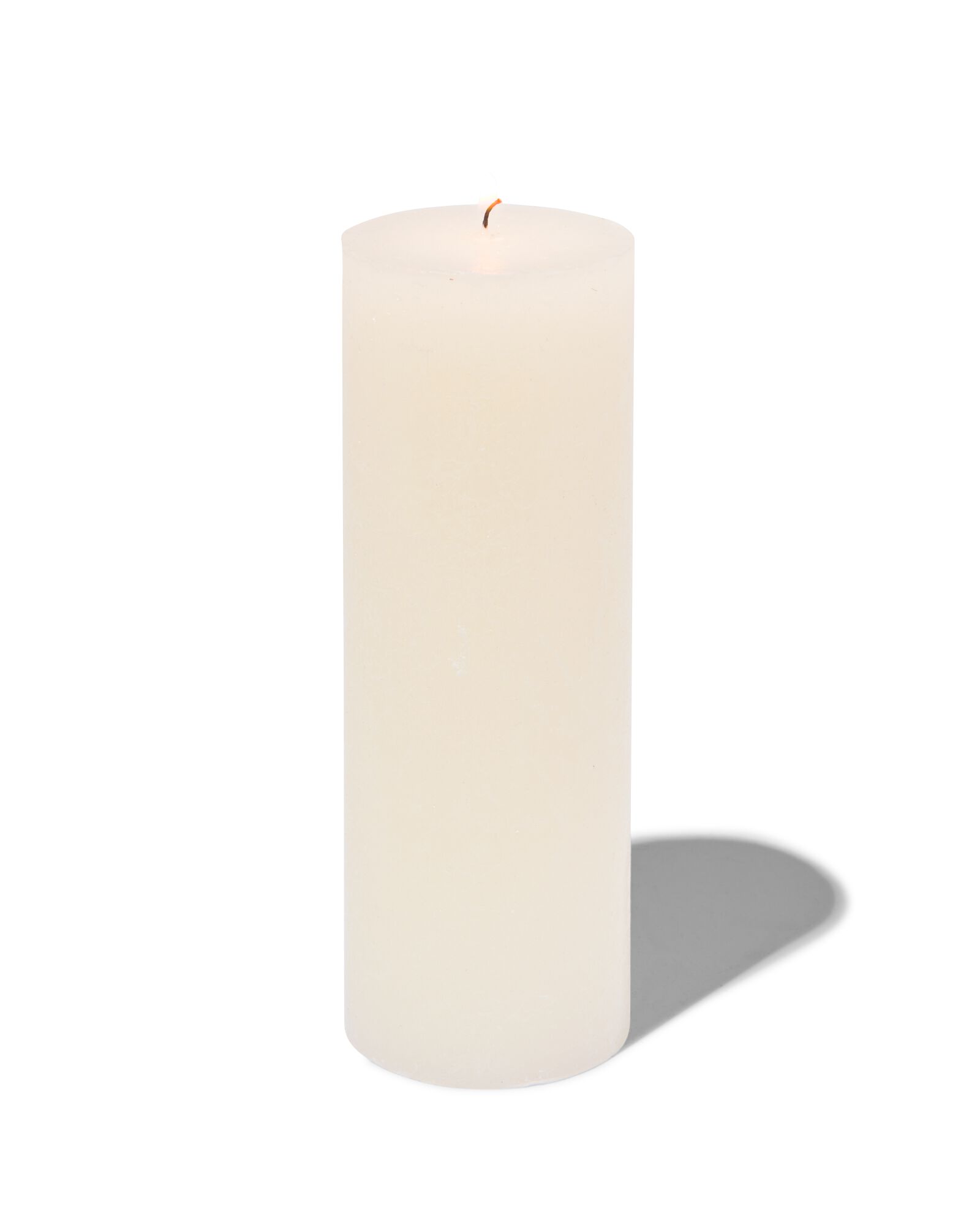 bougie rustique 7 x 19 cm ivoire 7 x 19 - 13503149 - HEMA