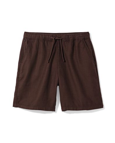 short homme Wes coupe r&eacute;guli&egrave;re marron fonc&eacute; marron fonc&eacute; - 2149610DARKBROWN - HEMA