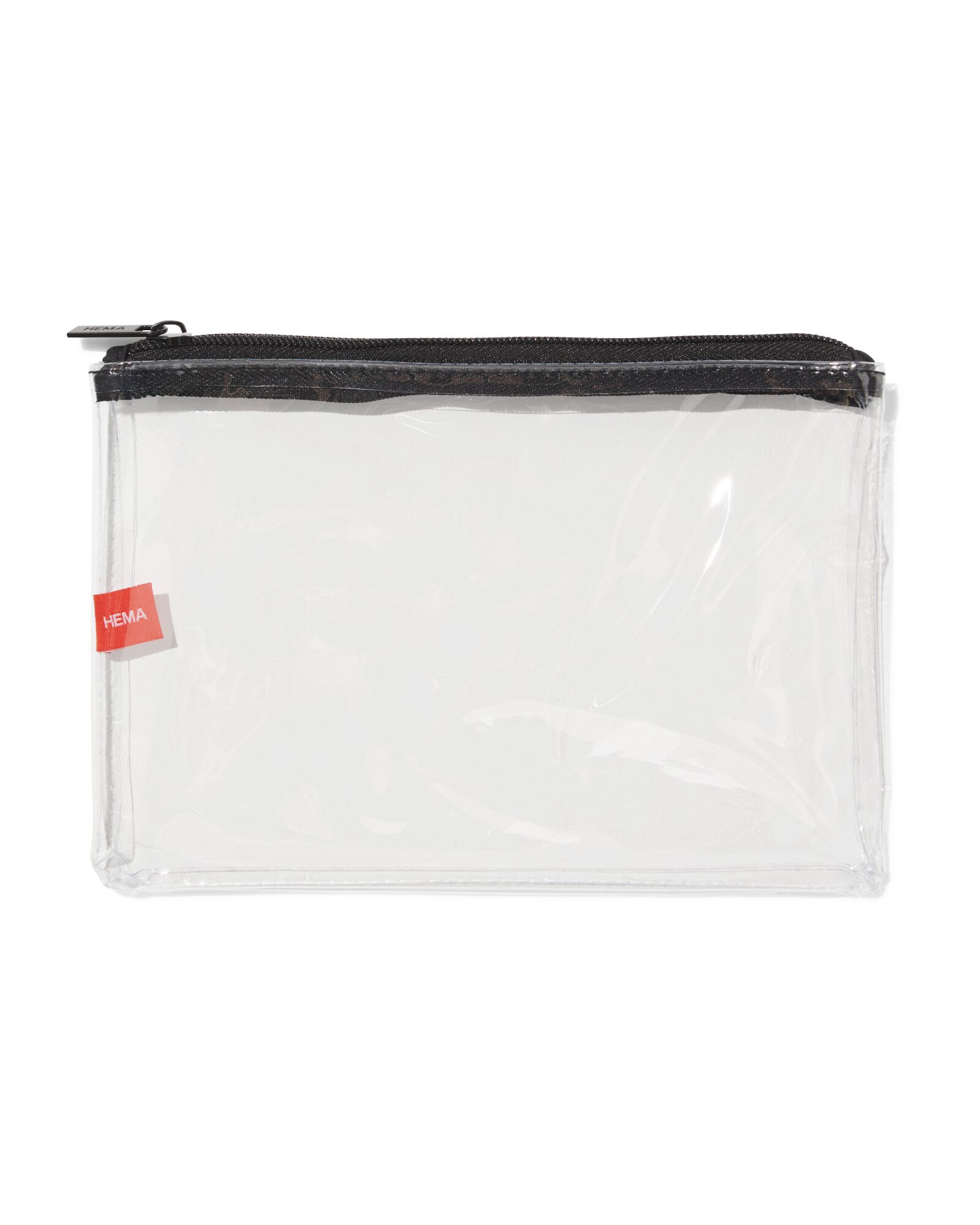 toilettas 21x14cm transparant - 11890725 - HEMA