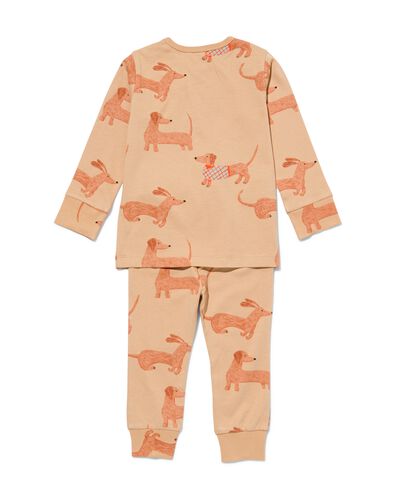 pyjama bébé coton chien beige beige - 33322120BEIGE - HEMA