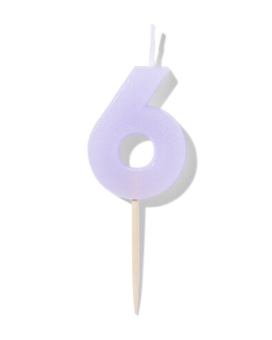 Bougie de g&acirc;teau chiffre 6  - 14250240 - HEMA
