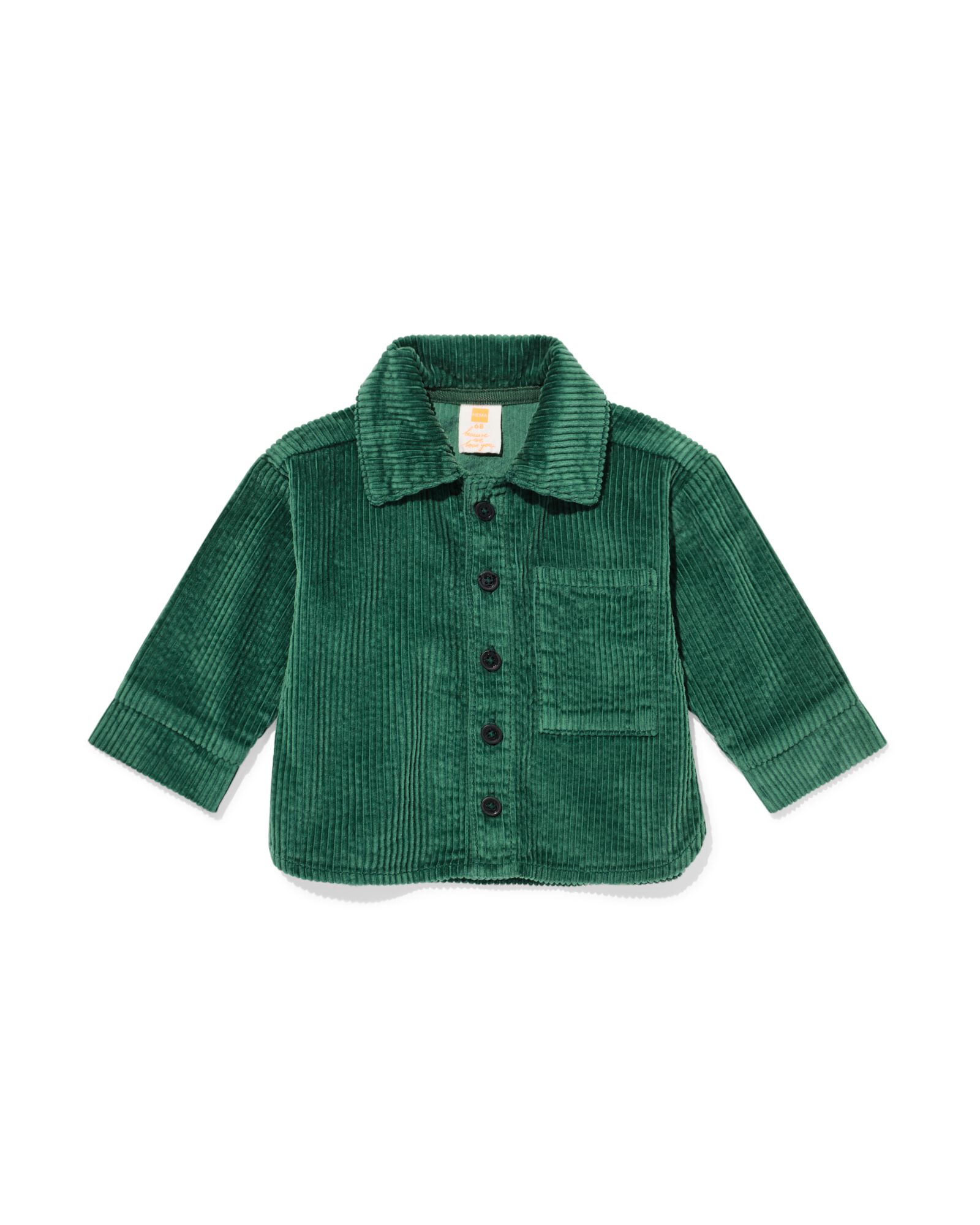 chemise b&eacute;b&eacute; velours c&ocirc;tel&eacute; vert vert - 33169470GREEN - HEMA