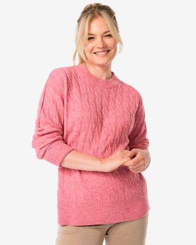 Damenpullover Vicky Feinstrick rosa - 36276260PINK - HEMA
