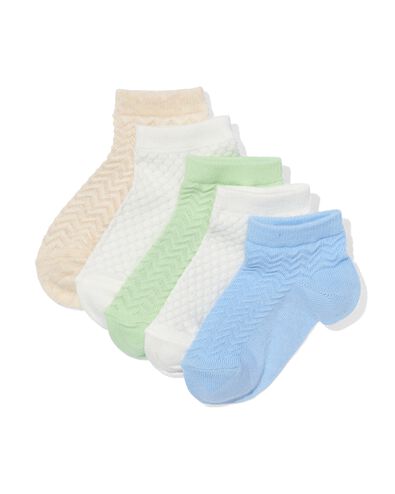 5 paires de socquettes enfant avec coton - 4340271 - HEMA
