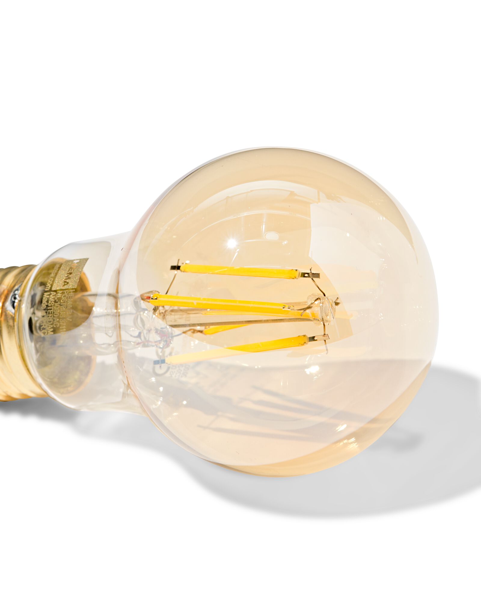 poire led dor&eacute;e E27 4W 310lm dim - 20000065 - HEMA