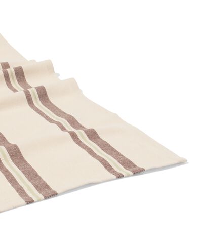 Tischtuch XL 320 x 145 cm Baumwolle, braun gestreift - 5300102 - HEMA