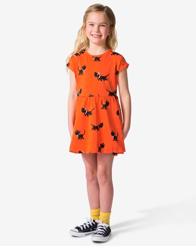 robe trap&egrave;ze enfant Takkie F&ecirc;te du Roi orange orange - 30850709ORANGE - HEMA