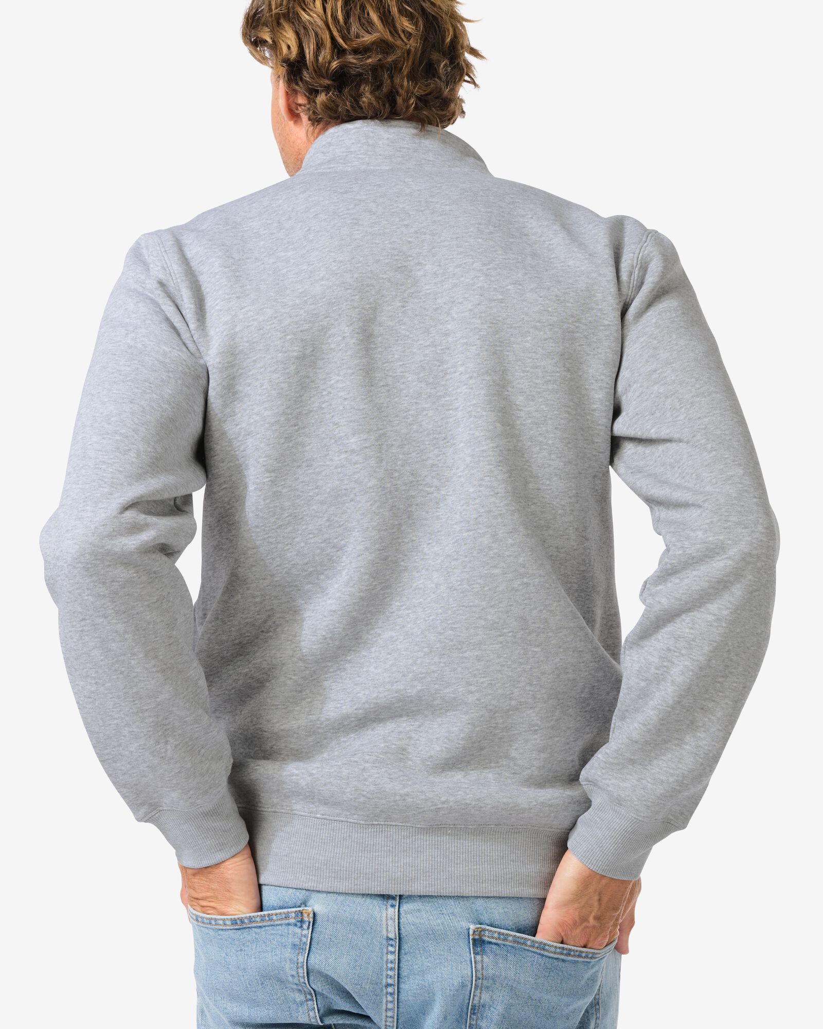 heren sweatvest Nielson lichtgrijs - 2101460LIGHTGREY - HEMA