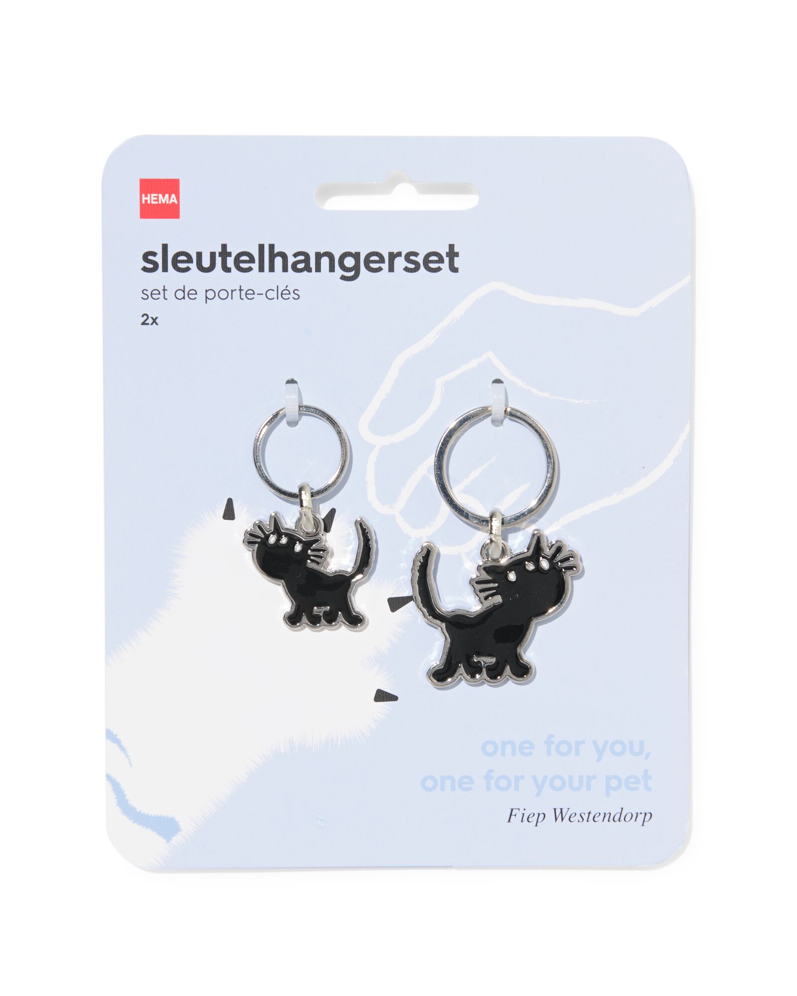 porte-cl&eacute;s Siepie 12 cm - 2 pi&egrave;ces - 61100331 - HEMA