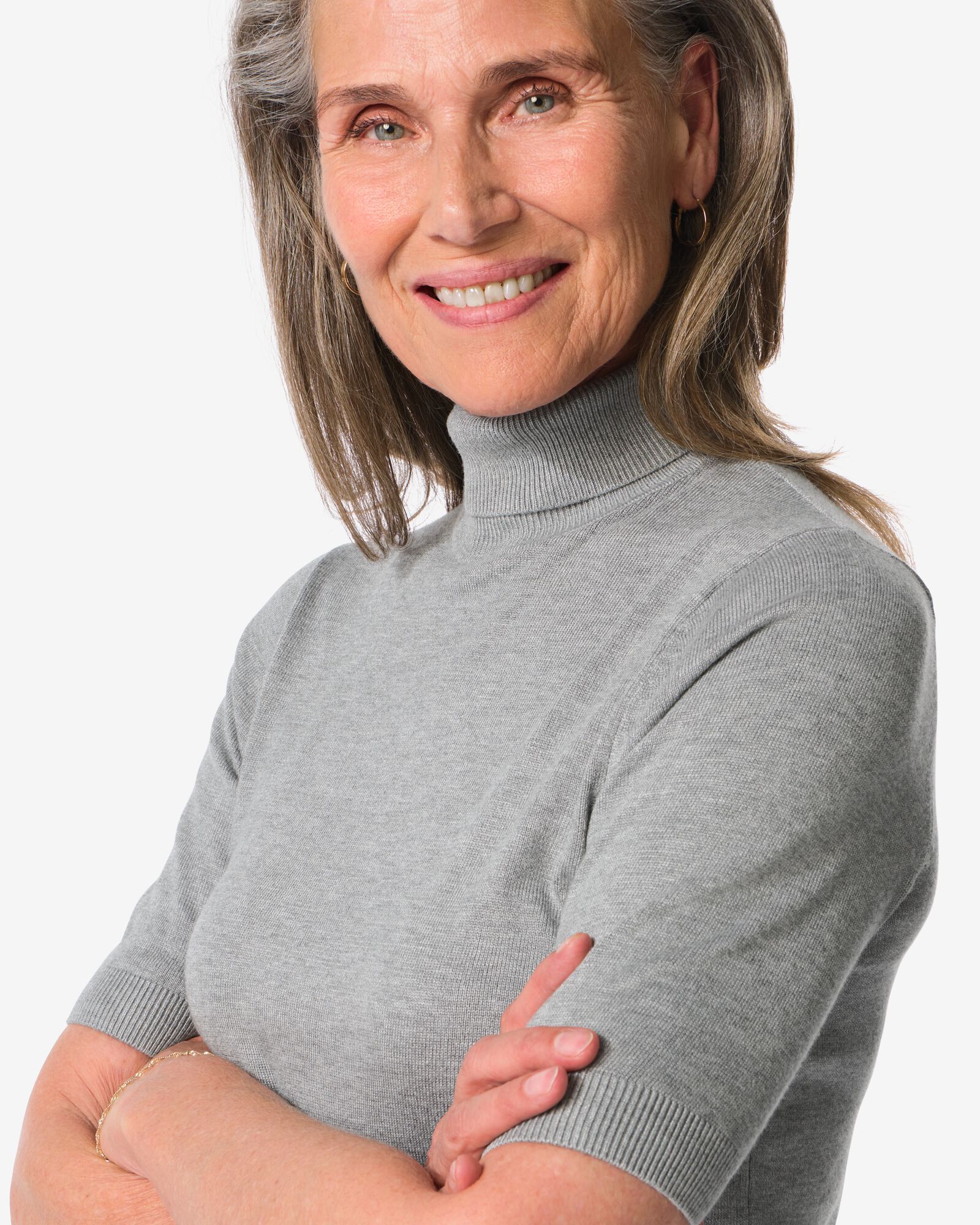 pull femme Lily  gris moyen - 36301490MIDGREY - HEMA