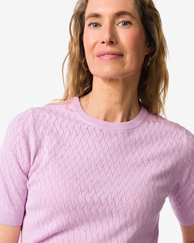pull femme Fally maille fine lilas - 36207880LILAC - HEMA