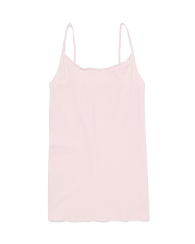 Nahtloses Damenunterhemd aus Mikrofaser mit Spaghettitr&auml;gern hellrosa hellrosa - 19602993LIGHTPINK - HEMA