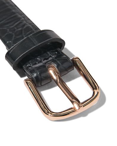 ceinture femme &agrave; imprim&eacute; animal 2,3cm noir noir - 1000029988 - HEMA