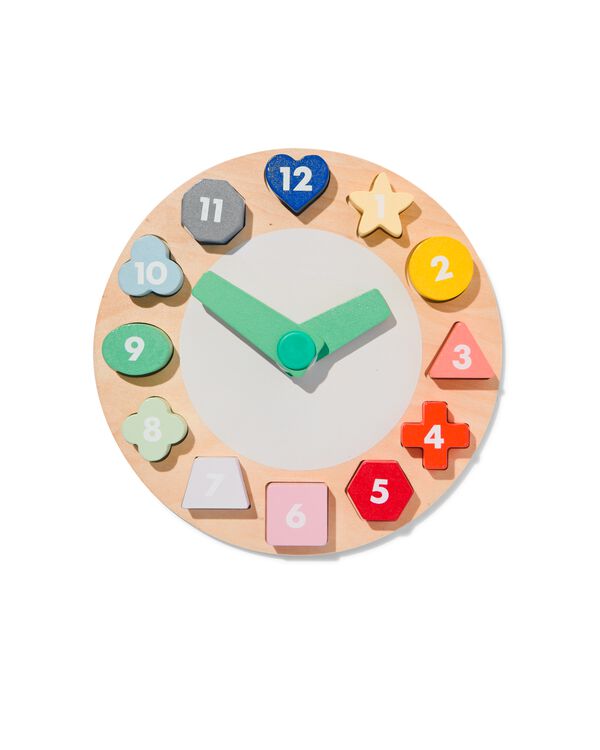 puzzle horloge bois Ø23 cm - 15130115 - HEMA