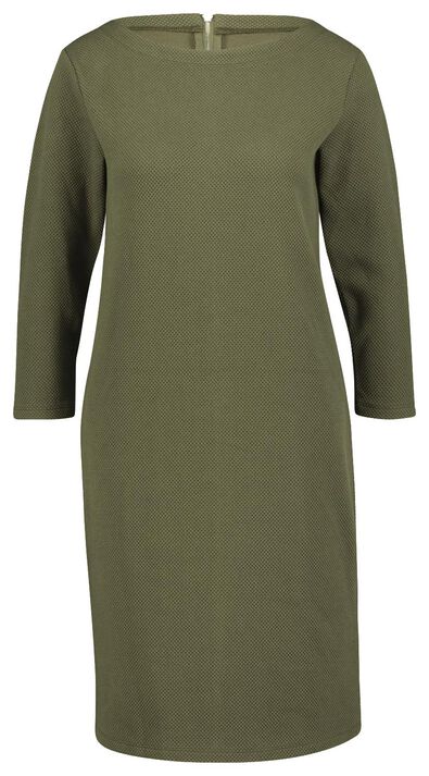 Damen-Kleid, Struktur olivgrün - 1000023724 - HEMA