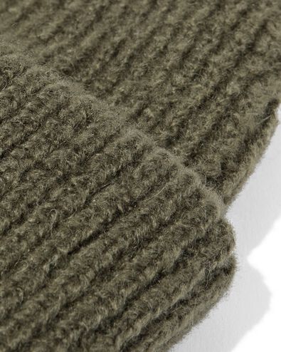 heren beanie donkergroen - 16500008 - HEMA